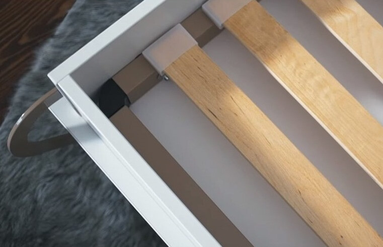 Падащо легло Concept Pro Lenart Levfere 109 (Бял + Бял гланц)