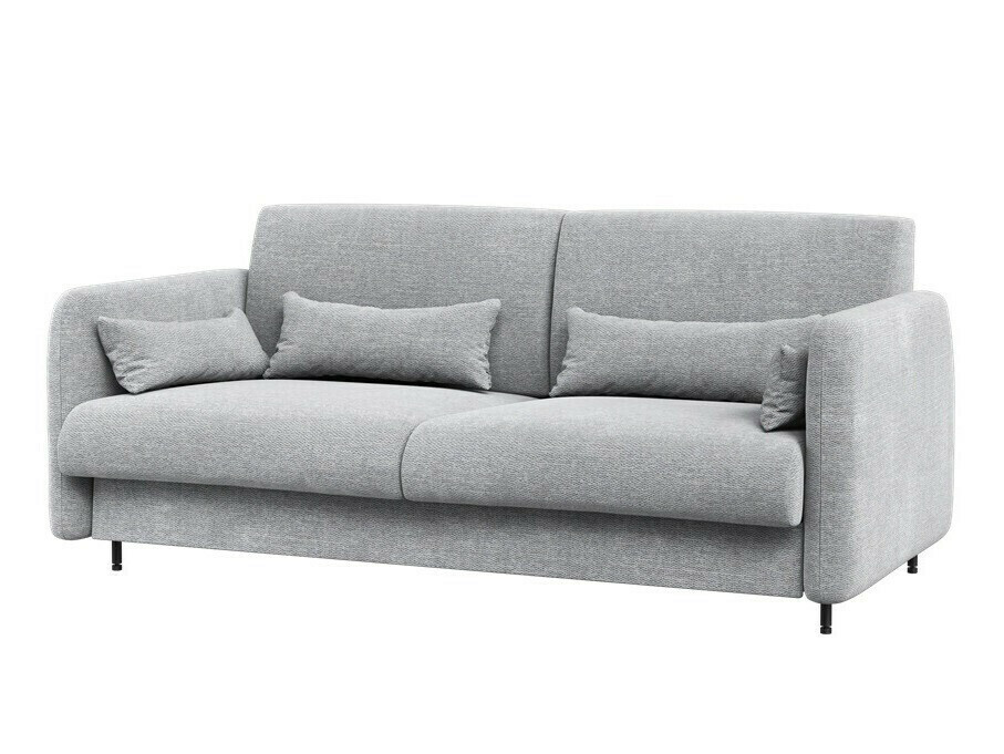 Падащо легло Concept Pro Lenart Levfere 138 (Бял гланц + Сив)