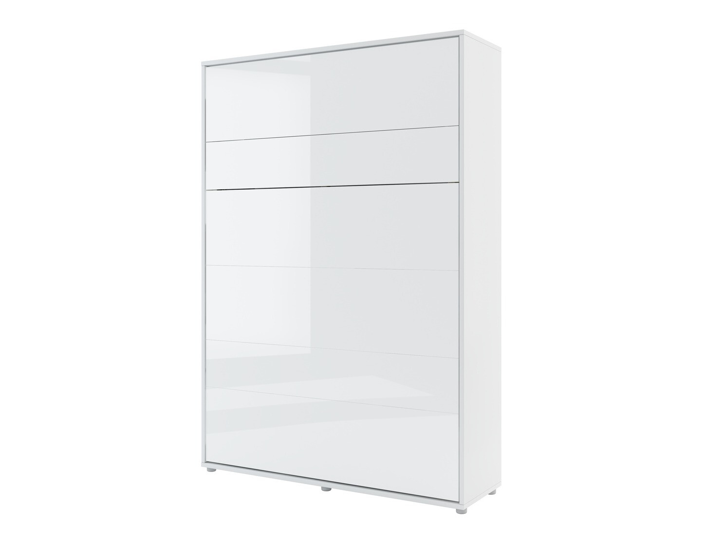 Мебелен комплект Concept Pro Lenart Levfere 139 (Бял гланц + Бял + Син)