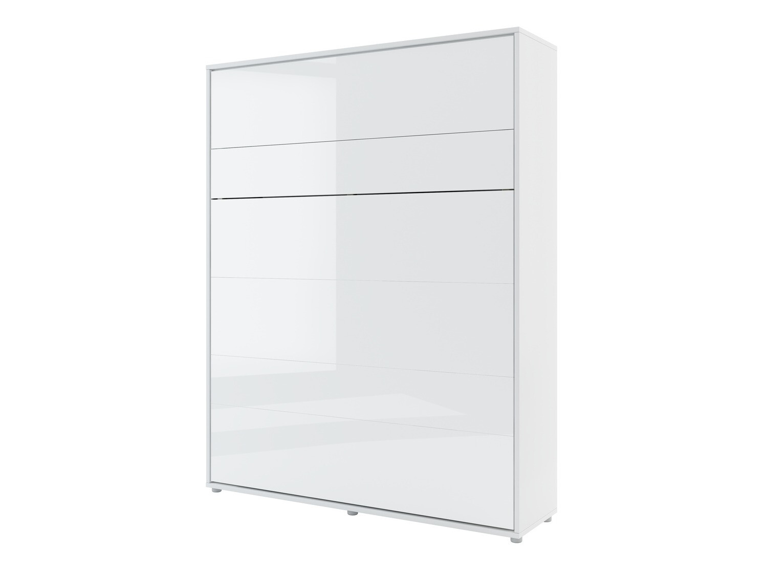 Мебелен комплект Concept Pro Lenart Levfere 139 (Бял гланц + Бял + Син)