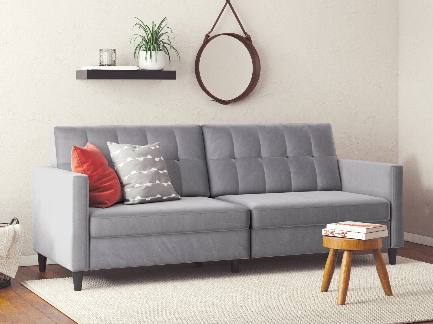 Разтегателен диван Tulsa 534 (Светло сив)