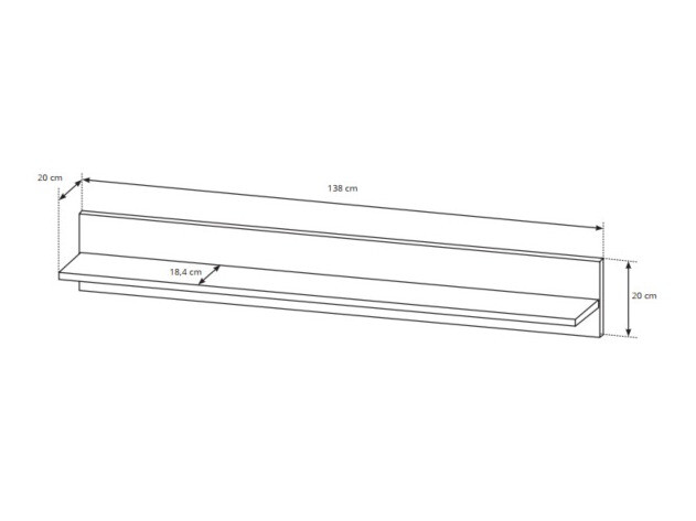 Комплект за хол Novbela 113 (Бял + Бял гланц + Grandson дъб)