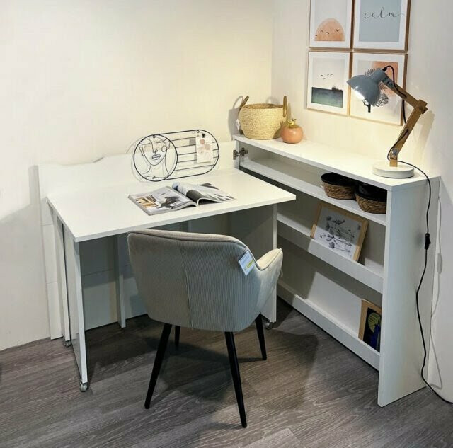 Ъглово офис бюро Concept Pro Lenart Levfere 101 (Бял)