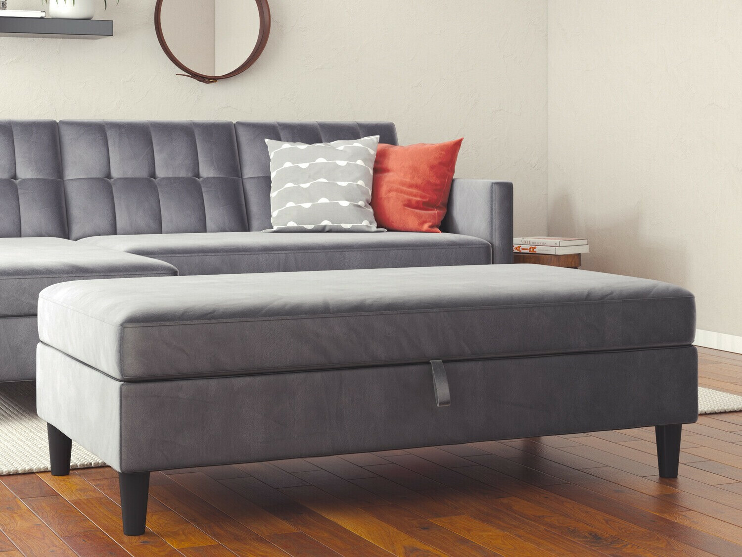 Тапицирана пейка Tulsa 536 (Сив)