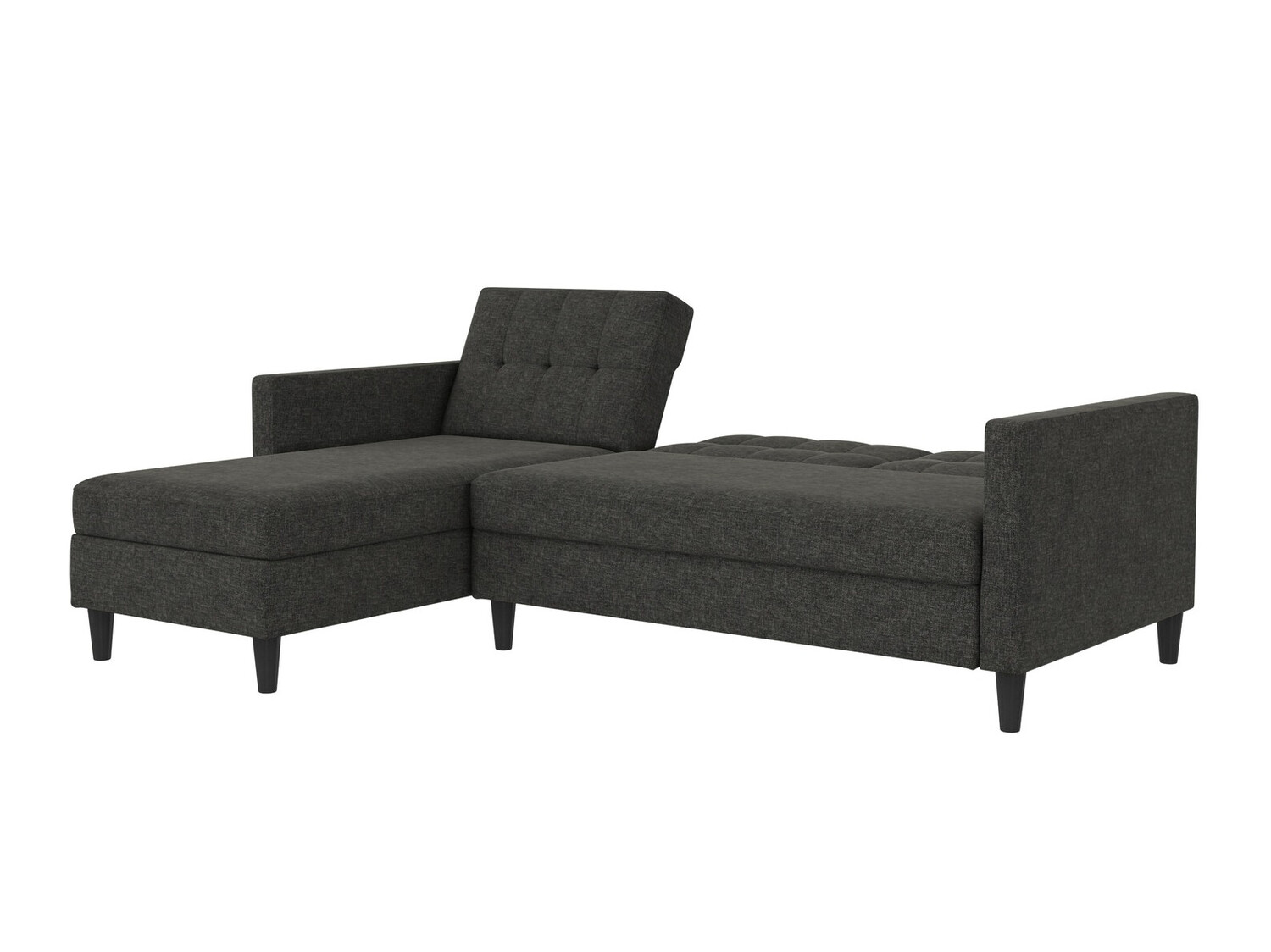 Ъглов диван Tulsa 539 (Тъмно сив)