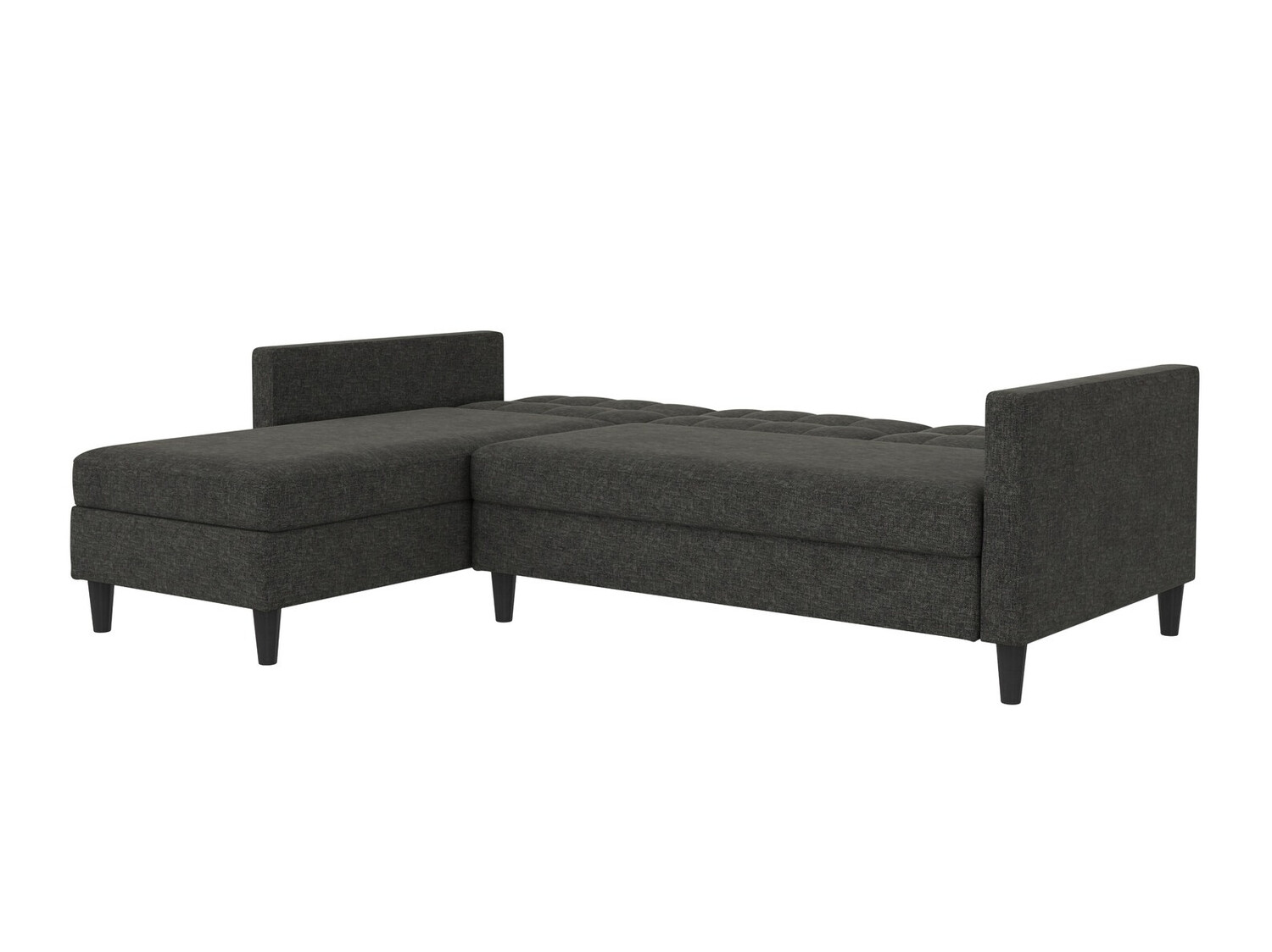 Ъглов диван Tulsa 539 (Тъмно сив)