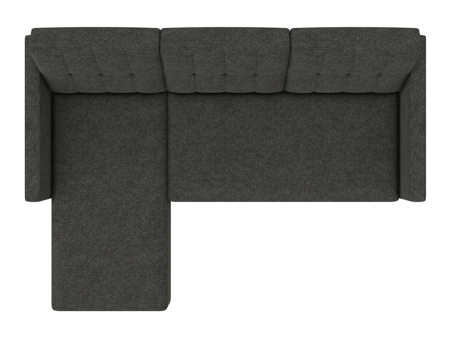 Ъглов диван Tulsa 539 (Тъмно сив)