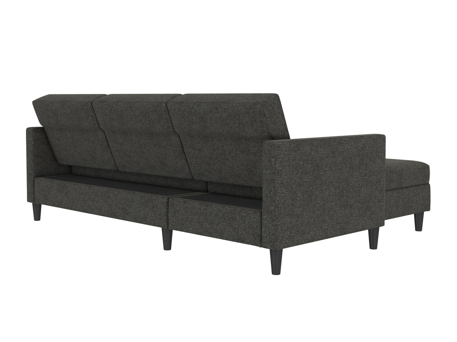 Ъглов диван Tulsa 539 (Тъмно сив)