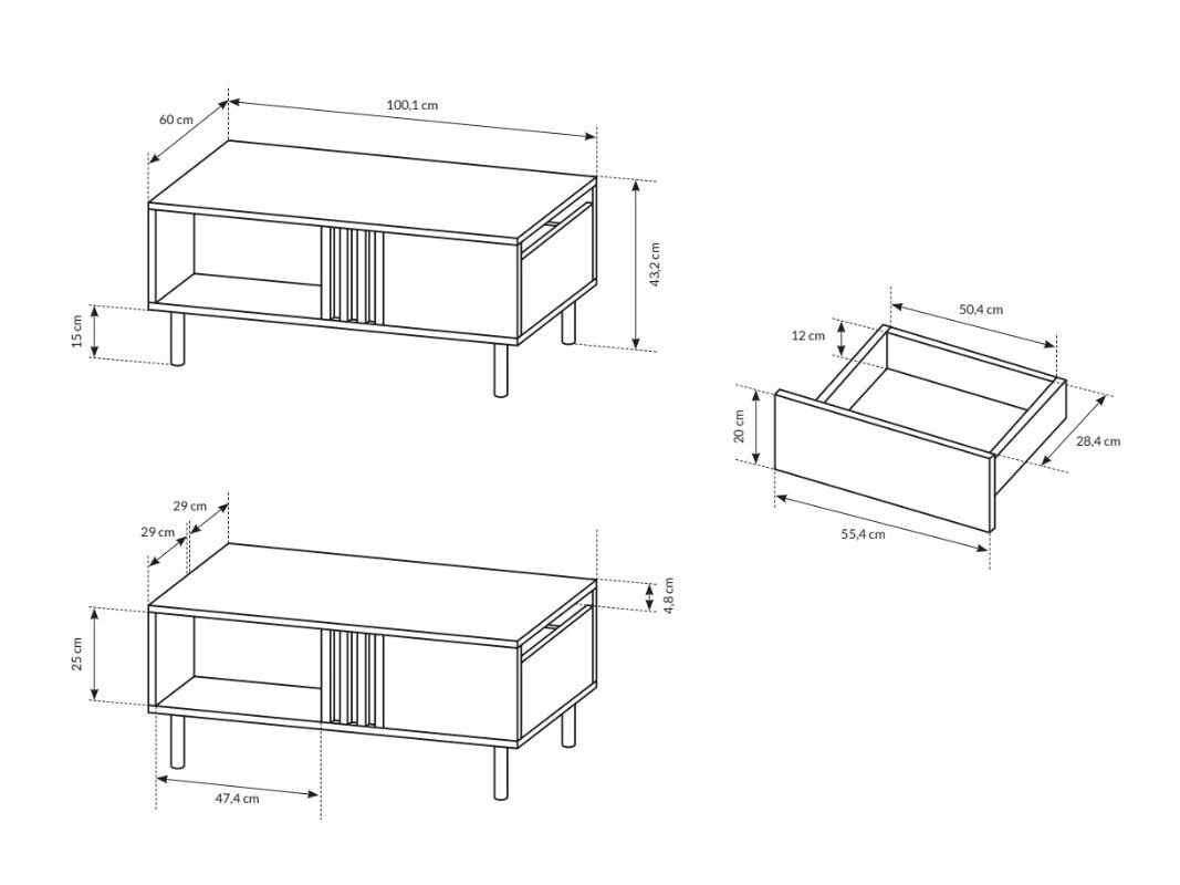 Масичка за кафе и списания Sevcalu 103