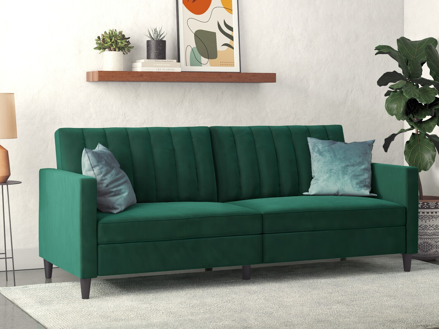 Разтегателен диван Tulsa 546 (Зелен)