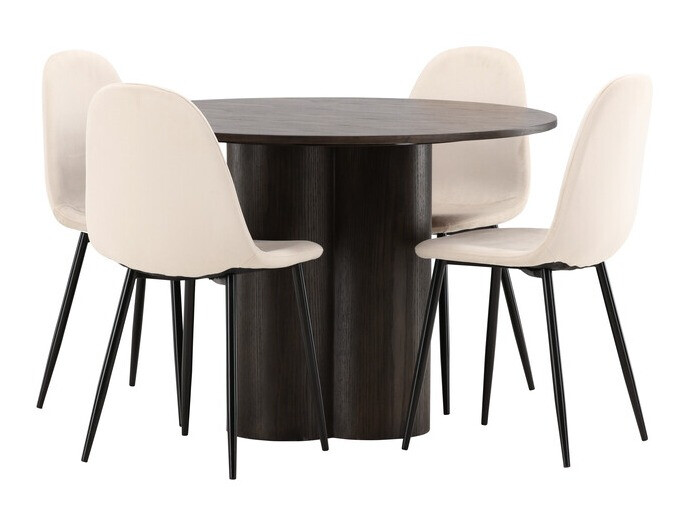 Маса и столове за трапезария Dallas 3750 (Сметана)