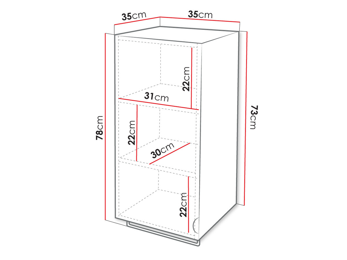 Окачен шкаф за баня Fenenou 102 (Сив)