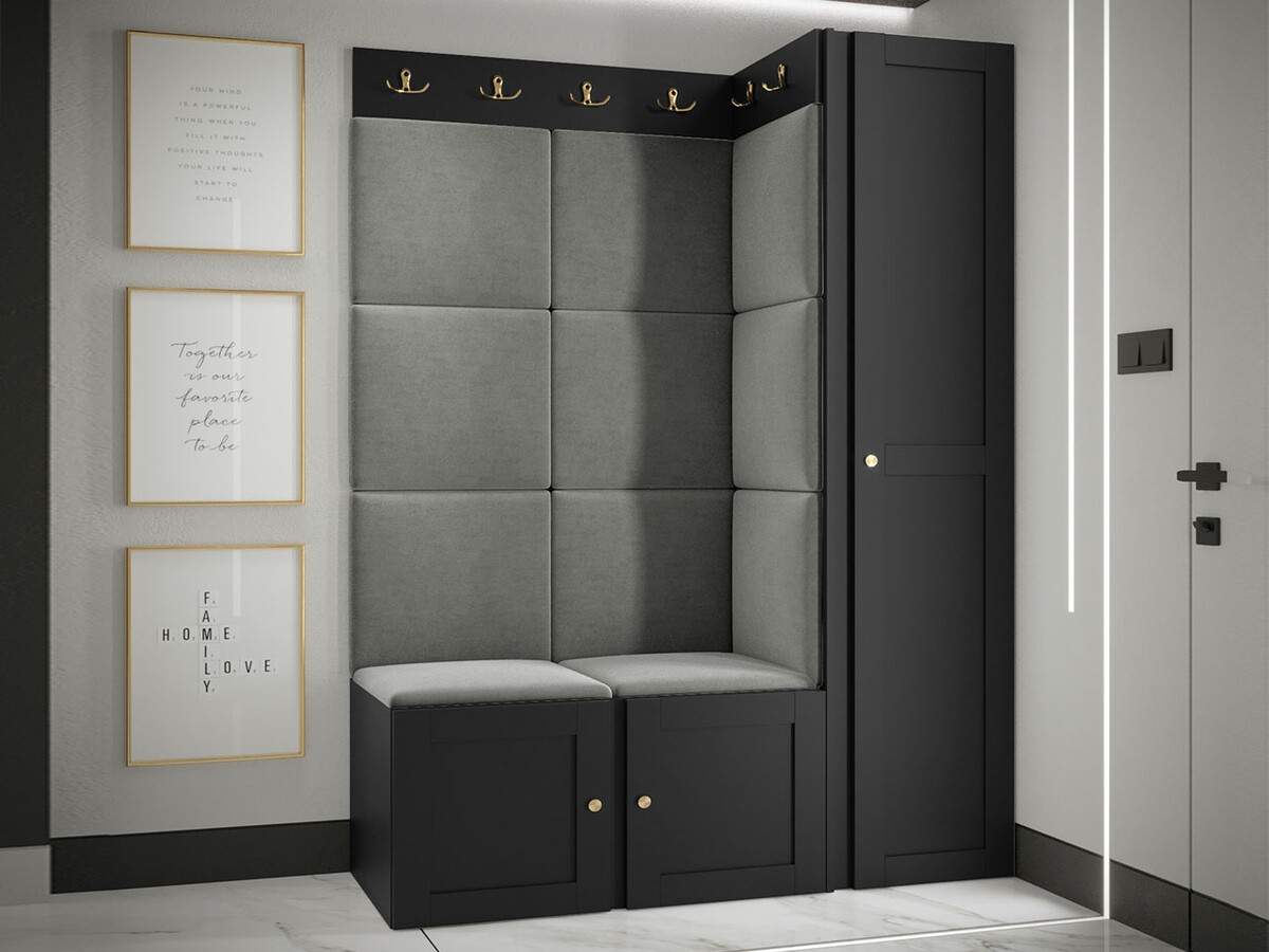 Комплект за антре Hartford 377 (Черен)