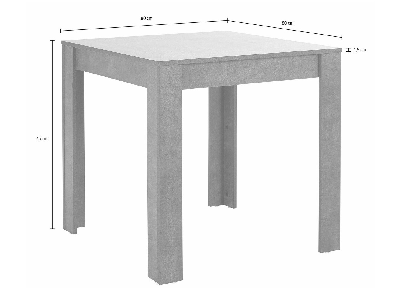 Маса и столове за трапезария Tulsa 568 (Черен)