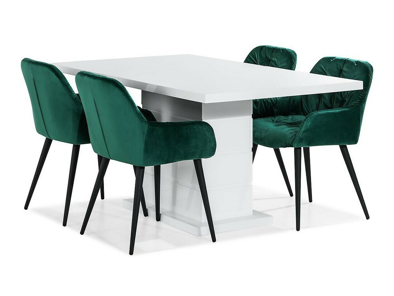 Маса и столове за трапезария Scandinavian Choice 791 (Зелен)