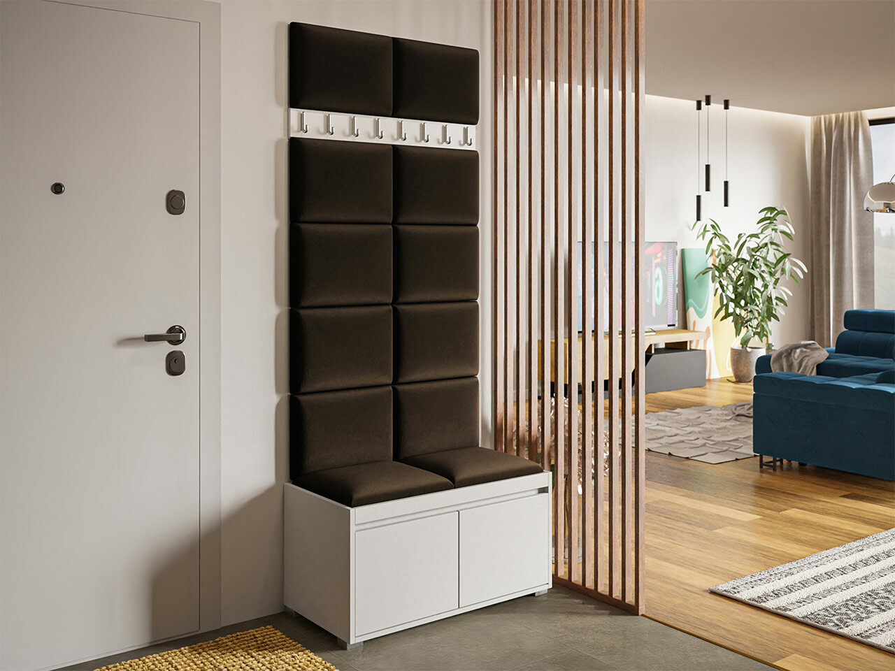 Комплект за антре Comfivo Pinus IV (Бял + Manila 04)