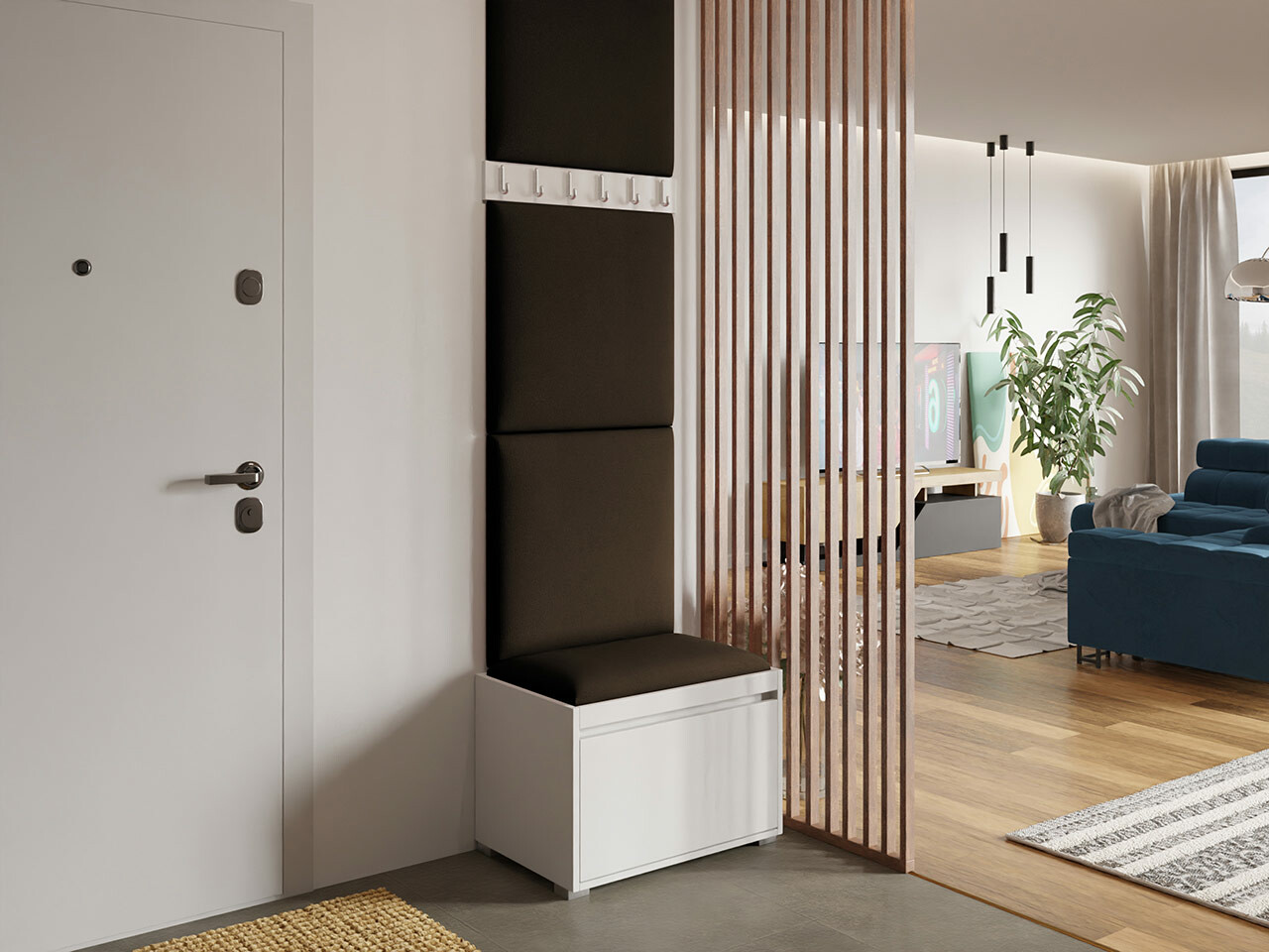 Комплект за антре Comfivo Pinus IX (Бял + Manila 04)