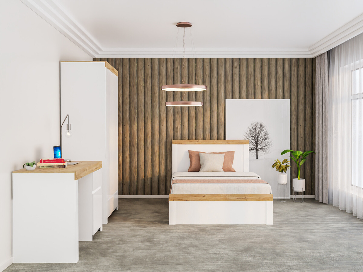 Легло Sonsoru 115 (Бял + Бял гланц + Дъб уотан)