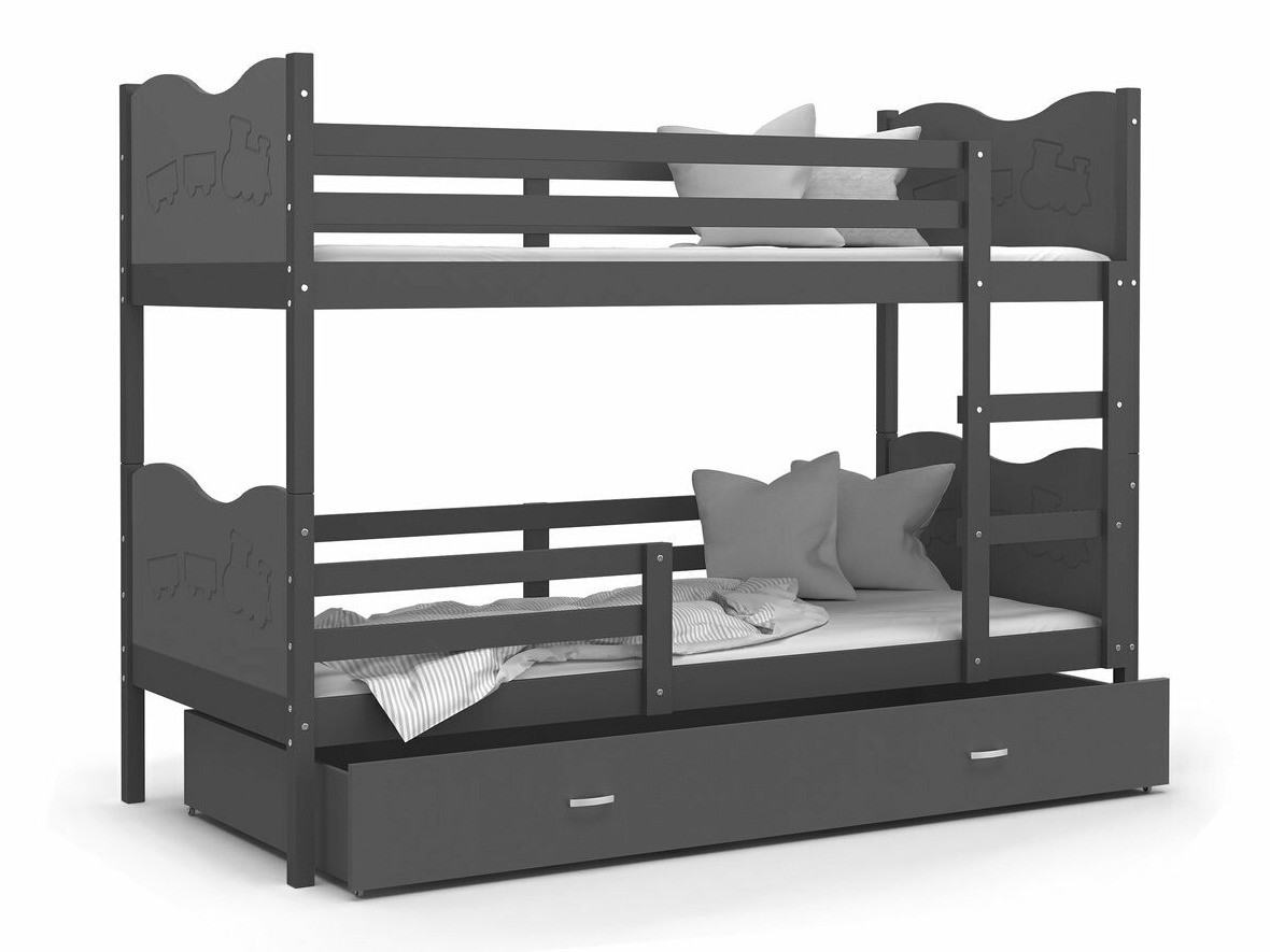 Двуетажно легло Aurora 110 (Сив)