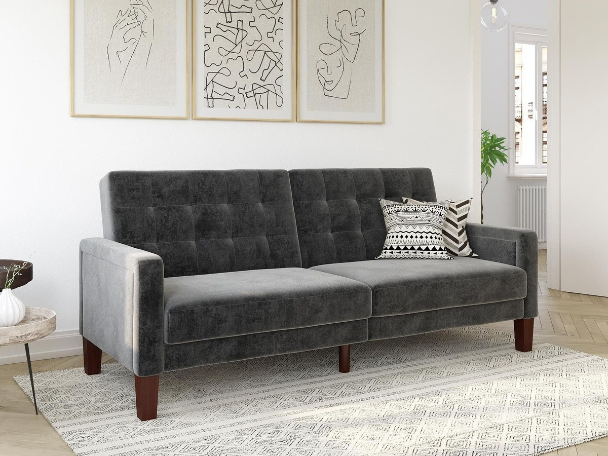 Разтегателен диван Tulsa 128 (Сив)