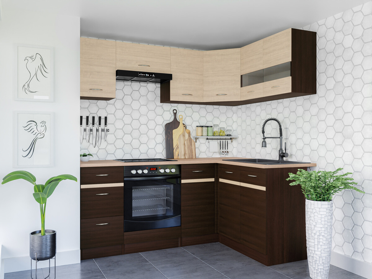 Модулен кухненски комплект Eli Dark 115