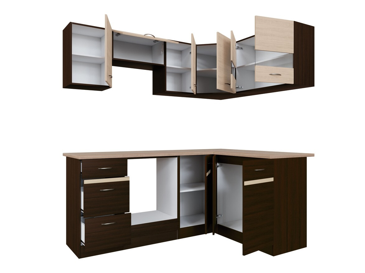 Модулен кухненски комплект Eli Dark 115