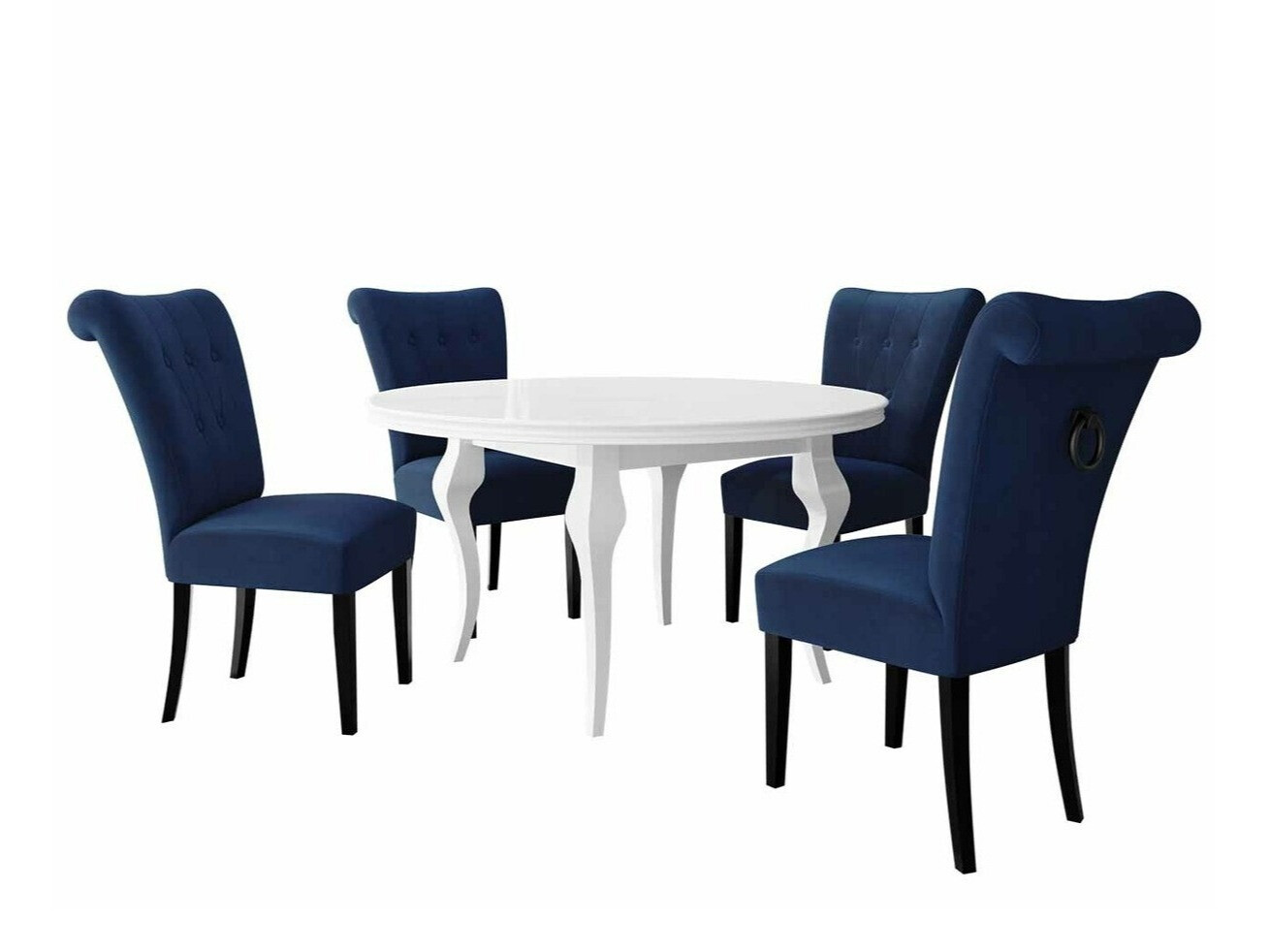 Маса и столове за трапезария Racine 143 (Черен)