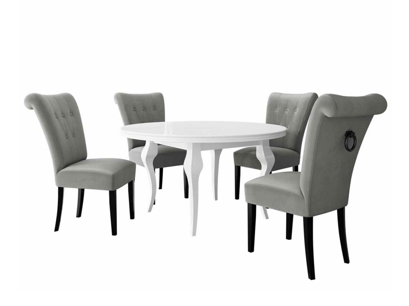 Маса и столове за трапезария Racine 143 (Черен)