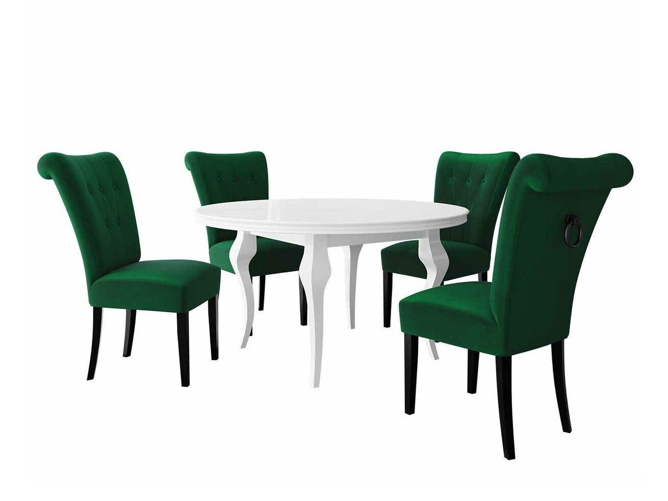 Маса и столове за трапезария Racine 143 (Черен)