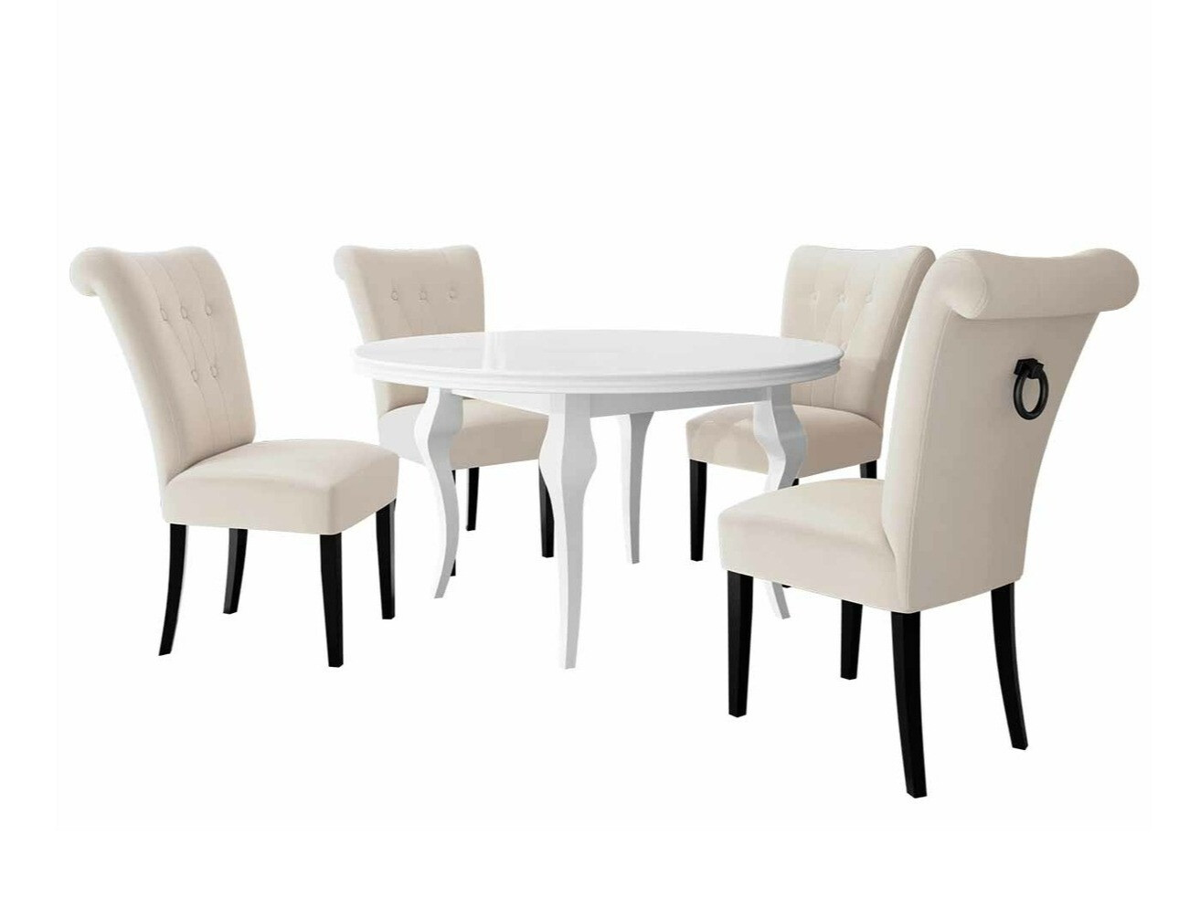 Маса и столове за трапезария Racine 143 (Черен)