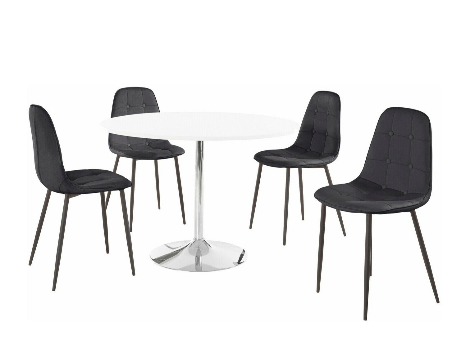 Маса и столове за трапезария Denton 932 (Черен)