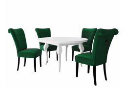 Маса и столове за трапезария Racine 142 (Черен)