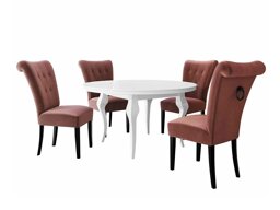 Маса и столове за трапезария Racine 142 (Черен)