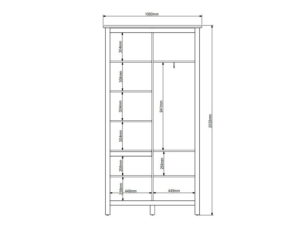 Гардероб Sordoro 128 (Графит + Artisan дъб)