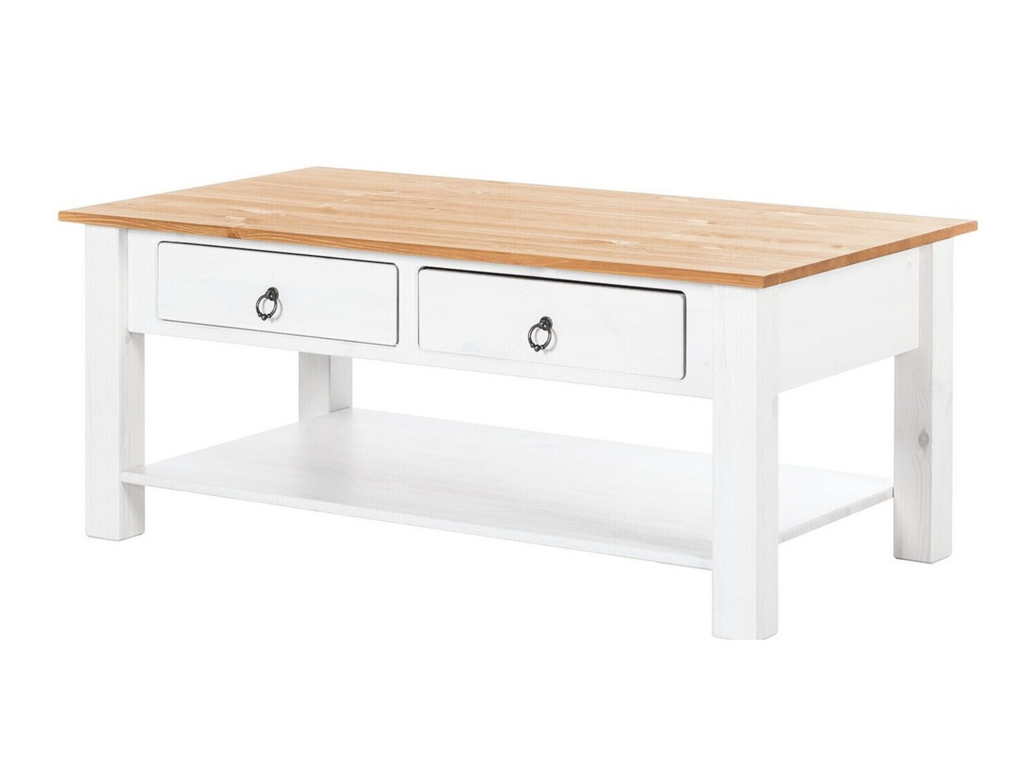 Масичка за кафе Denton 120 (Бял + Меден дъб)