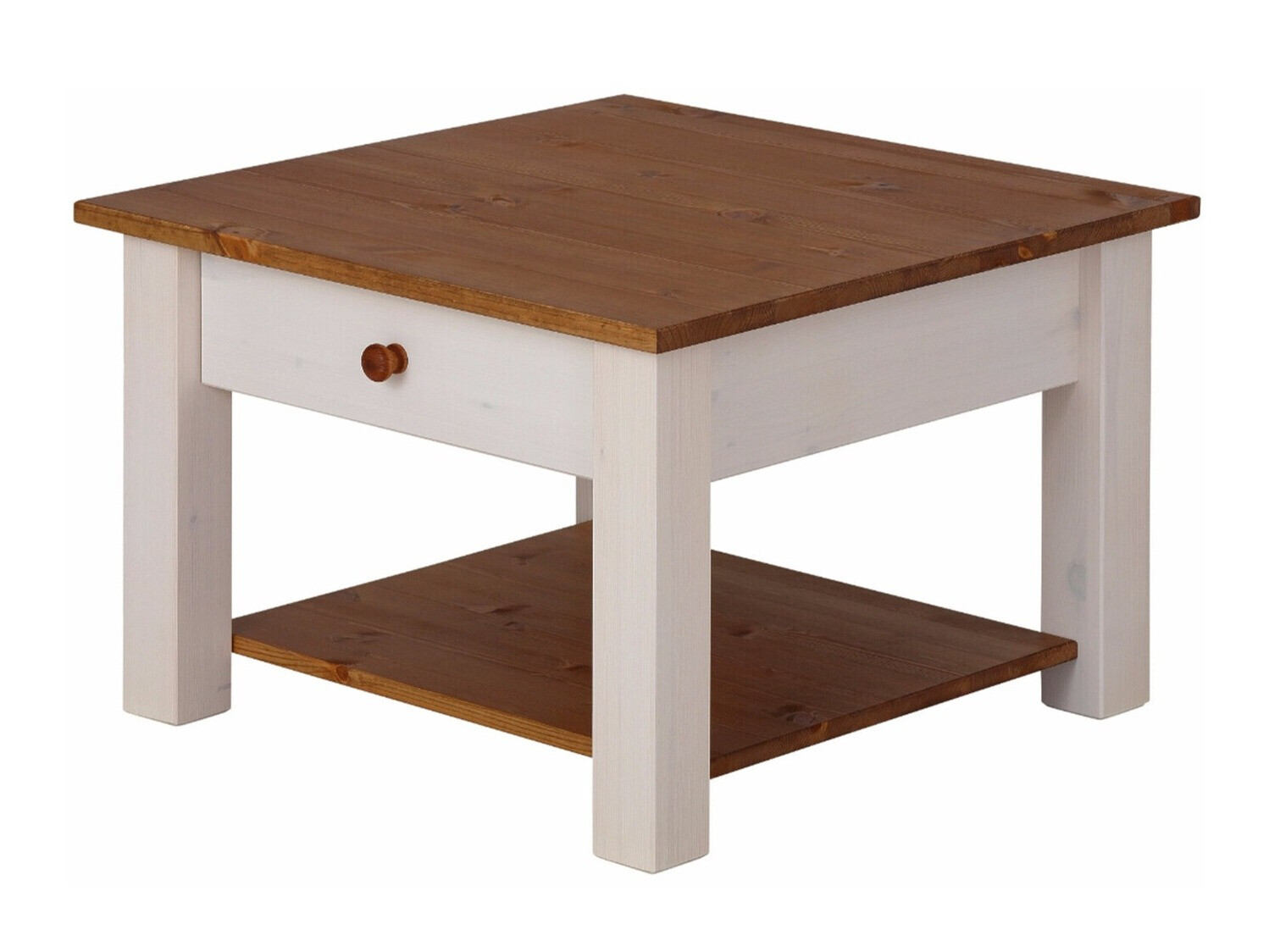 Масичка за кафе Denton 753 (Бял + Меден дъб)