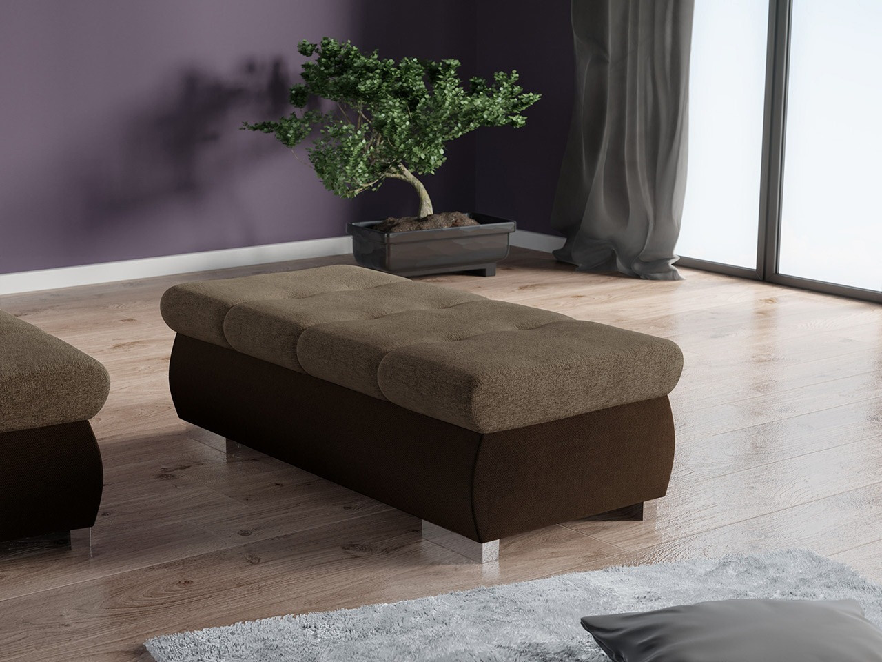 Тапицирана пейка Comfivo 123 (Kronos 06 + Matana 19)