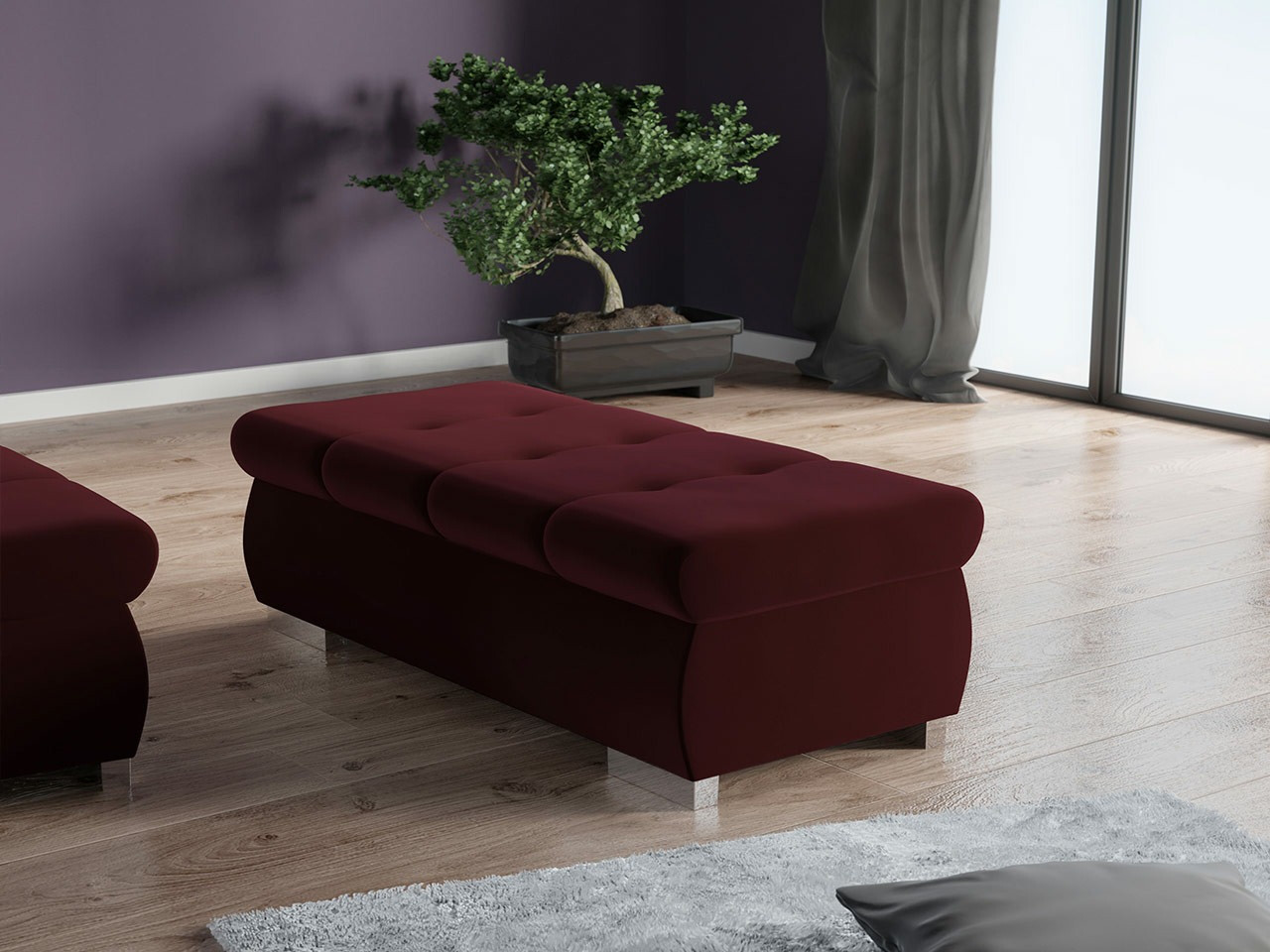 Тапицирана пейка Comfivo 123 (Venus Velvet 2932)