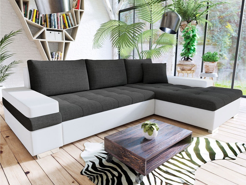 Ъглов диван Comfivo Olivetum I (Soft 017 + Lux 06)