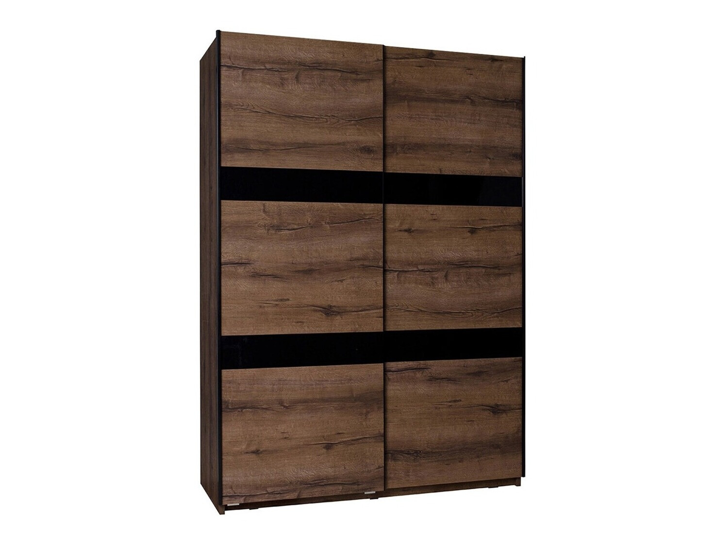 Гардероб Fivelbo 109 (Манастирски дъб + Черен гланц)