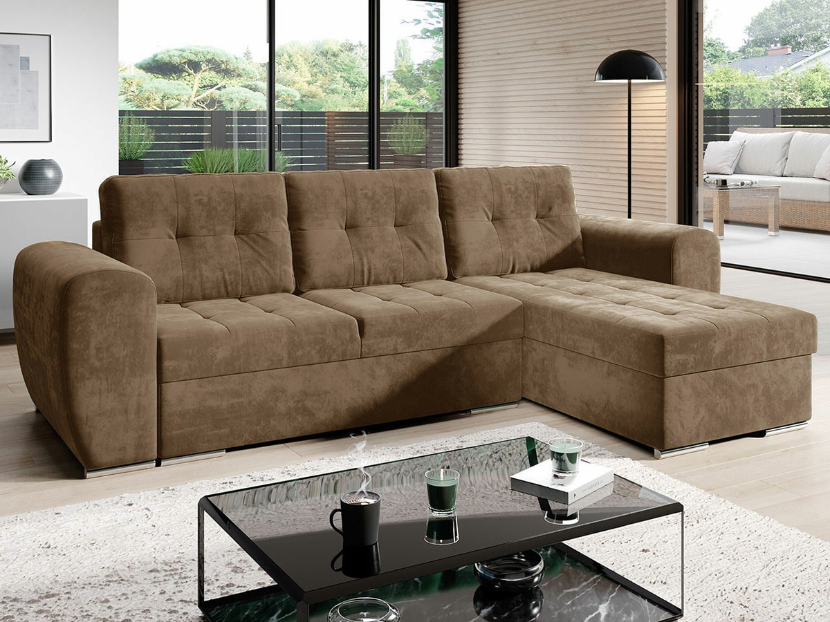 Ъглов диван Muncie 109 (Monolith 09)