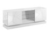ТВ шкаф Charlotte 127 (Бял + Бял гланц)