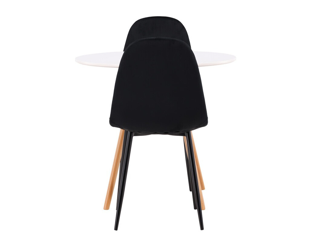 Маса и столове за трапезария Dallas 3790 (Черен + Aksominė Черен)