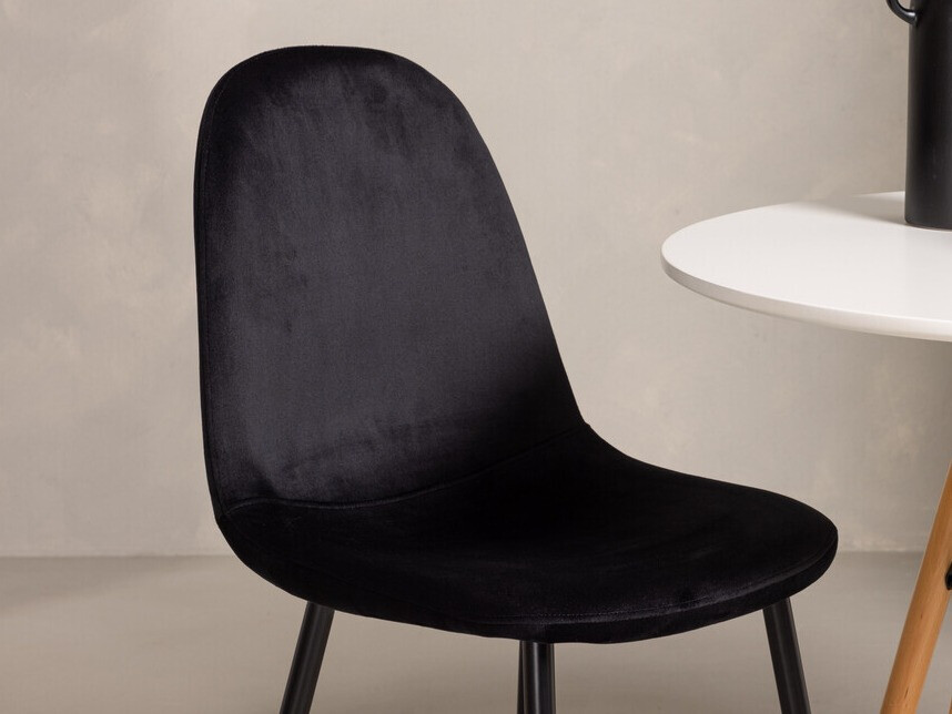 Маса и столове за трапезария Dallas 3790 (Черен + Aksominė Черен)