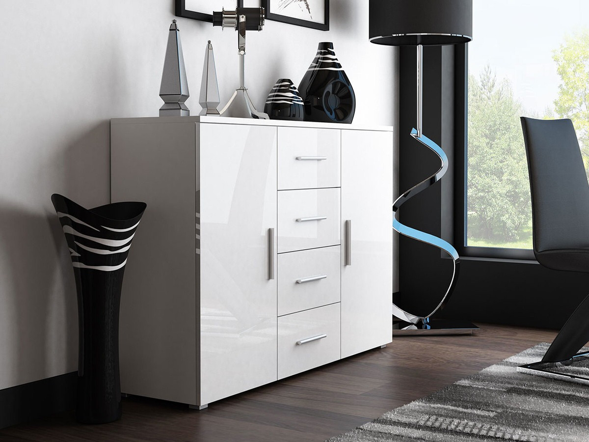 Скрин Charlotte 118 (Бял + Бял гланц)