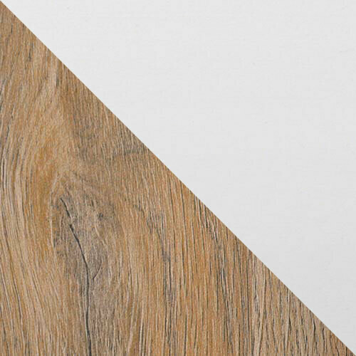 Маса и столове за трапезария Victorville 281 (Бял + Grandson дъб)