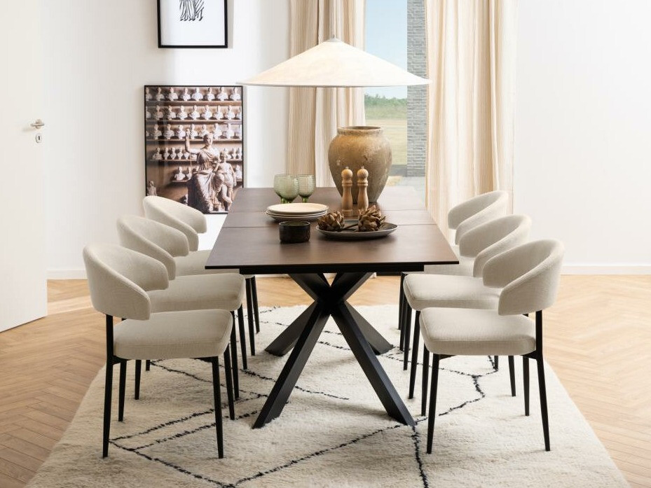 Маса Norsica 685 (Черен + Кафяв)