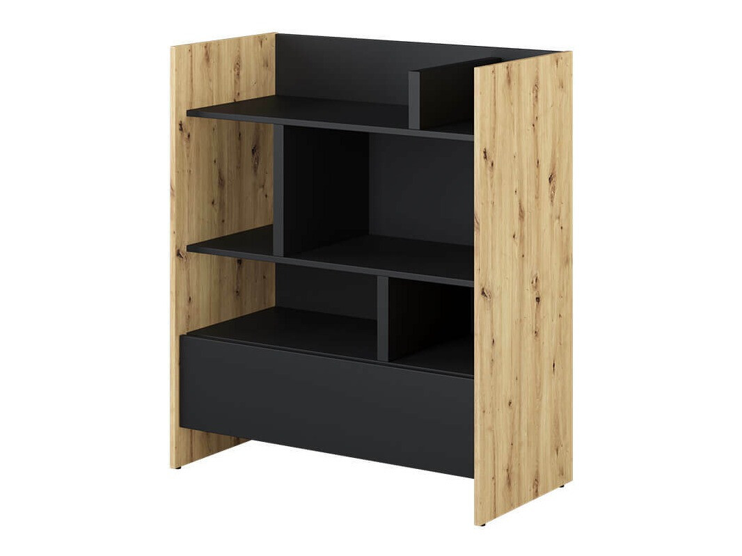 Етажерка Concept Pro Lenart VIII (Artisan дъб + Черен)