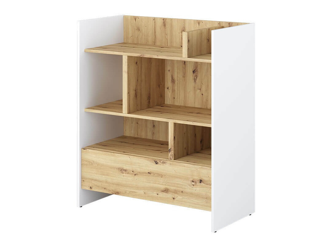 Етажерка Concept Pro Lenart VIII (Бял + Artisan дъб)