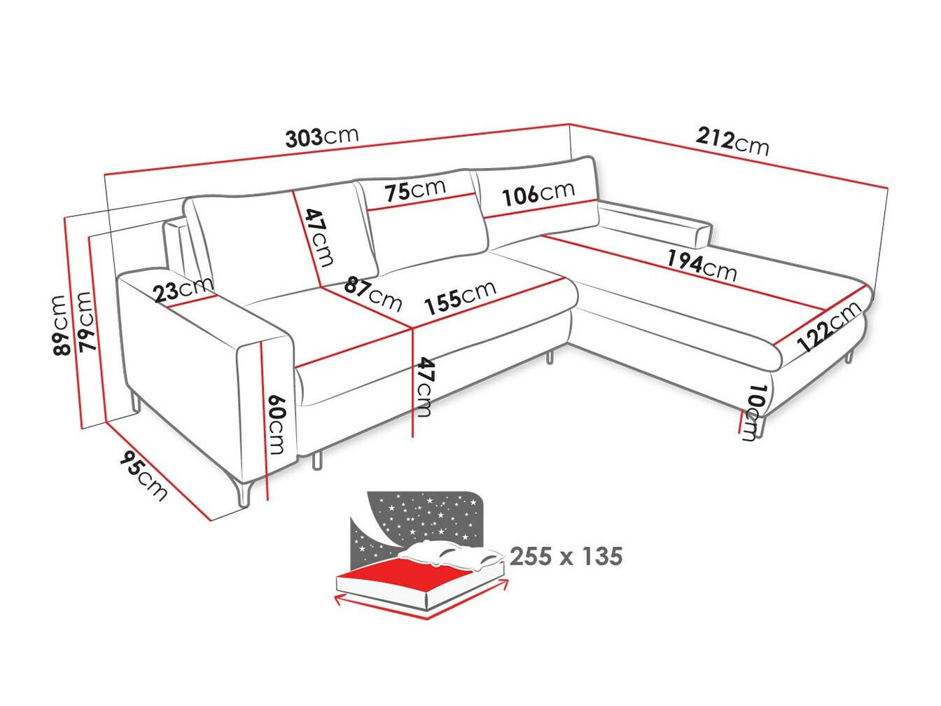 Ъглов диван Lincoln 175 (Barrel 21)